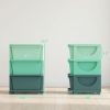 3 Tier Kids Storage Unit, Toy Organizers and Storage with 3 Drawer for Bedroom Nursery Living Room for Boys Girls Green