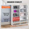 Media Storage Cabinet, 9-layer DVD Shelf Holds up to 756 CDs, Adjustable CD Shelves 27 Compartments, Protects & Organizes Music, Movie