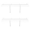 Wire Shelf Kit, 3 ft, Set of 2, Wall Mounted Wire Shelves, Heavy-Duty Carbon Steel Hanging Shelf, Floating Wall Storage Shelves with Dip Coating