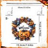Halloween New Hot Selling Riding Broom Magical Witch Creative Wooden Printing Doors and Windows Garden Hanging Decoration