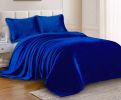 Heavyweight Crystal Velvet Blanket, 71" x 87" Ultra Soft Plush Bed Throw for Couch & Sofa, Reversible Sherpa Fleece & Double-Sided Warm Velvet Blanket