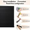 Portable blind full-shading curtain self-adhesive pleated blind non-perforated adhesive roller blinds.