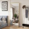 65"x24" Floor Mirror with Aluminum Alloy Frame  Full Length Mirror with Stand Body Wall-Mounted Mirrors For Bedroom Bathroom