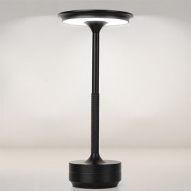 2pcs Rechargeable Cordless Table Lamp, 5000mAh Portable Wireless LED Lamp, 3 Color Modes Stepless Dimming Touch Lamp, Aluminum Alloy Bedside Desk Lamp (Option: 1pcs)